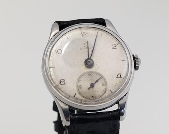 Vintage Omega Military Sub Second seit 1940, Seriennummer 9312790, 15 Steine, 30,5 x 37 mm (ohne Krone)