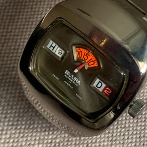 Montre Vintage SICURA JUMP HOUR Automatique - Cadran Doré, Années 50, Pour Homme