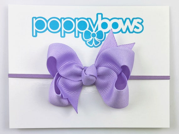 Ribbon Baby Headbands | Bows for Littles Lavender