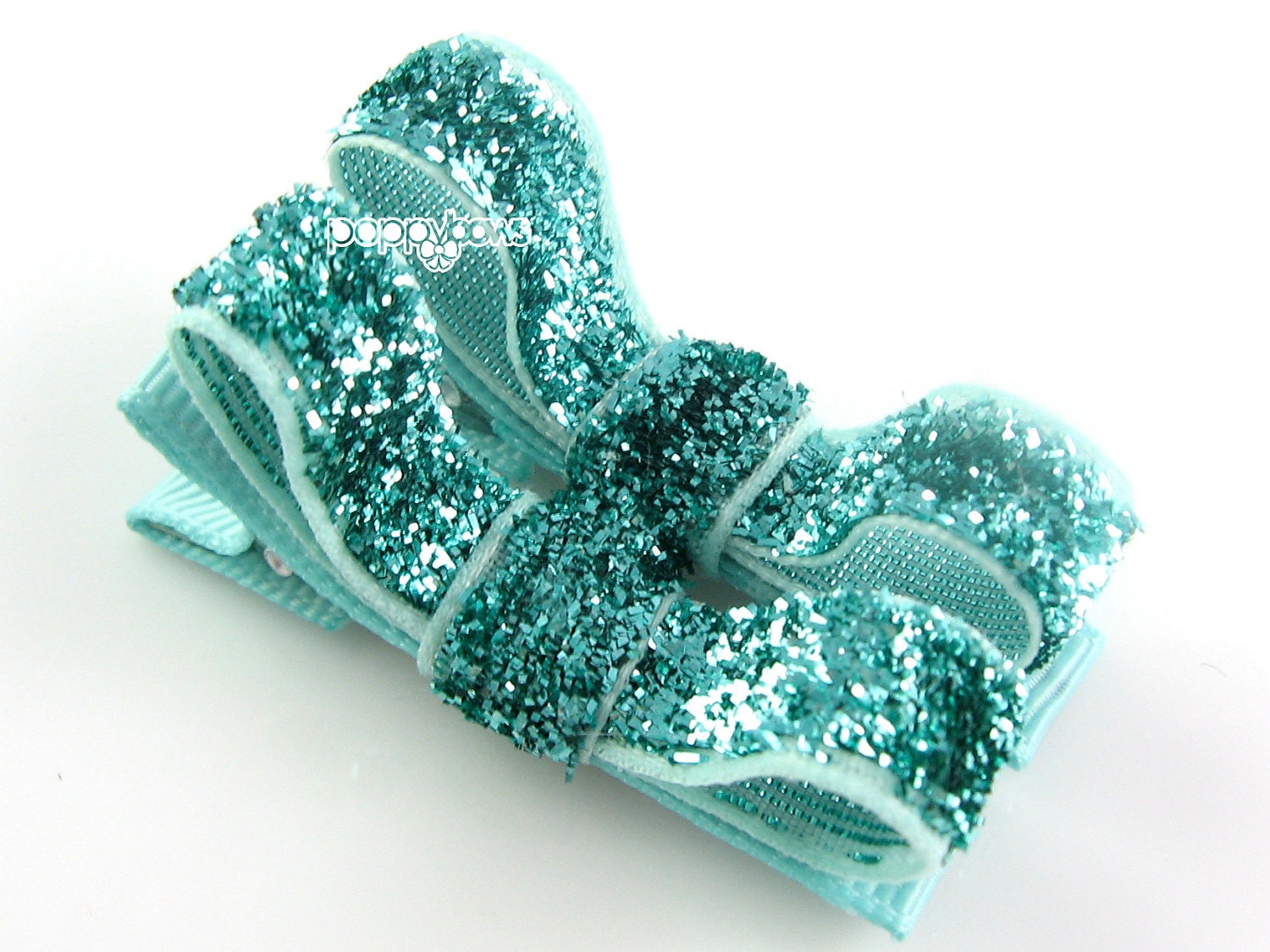 Aqua Glitter Hair Clips Toddler Hair Clips Baby Hair Clips Etsy