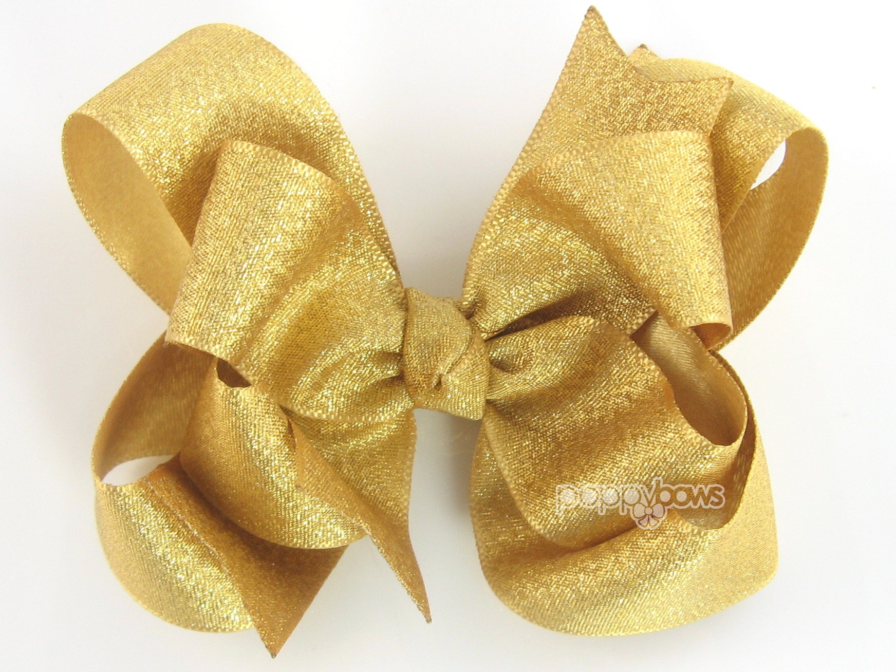 5. Navy Blue and Gold Hair Bow Headband - wide 6