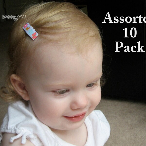 Infant Hair Clips Etsy
