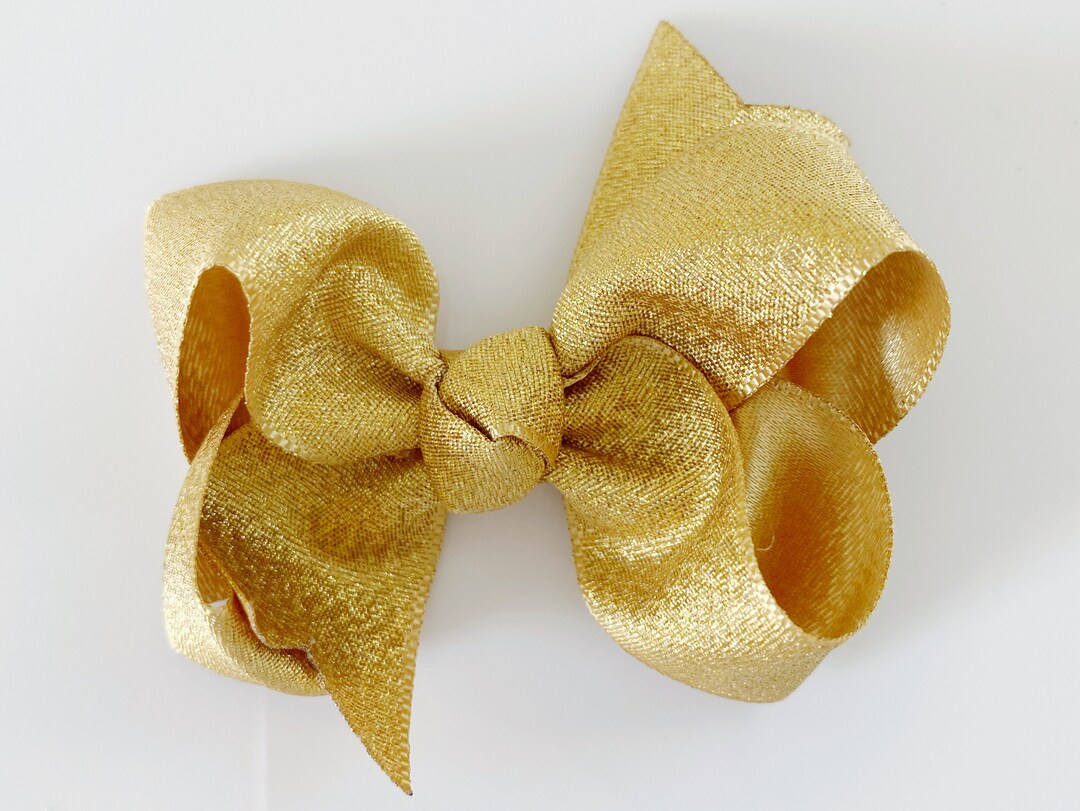 Gold 3 Inch Hair Bow Small Girls Hair Bows Medium Etsy gold-3-inch-hair-bow-small-girls-hair-bows-medium-etsy