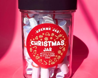 Weihnachtsglas, Weihnachtsaffirmationskarten, festliche Notizen für Freude, saisonale Selbstfürsorge, Wintermotivation Weihnachtsgeschenk für Frauen, tägliche Positivität