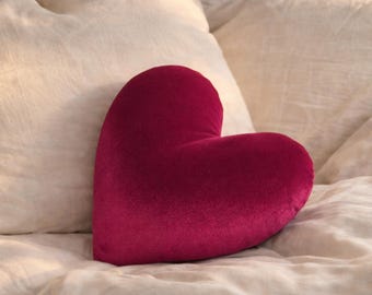 Almohada de corazón rojo, peluche en forma de corazón, regalo romántico de San Valentín, decoración estética roja, cojín suave de amor, regalo de aniversario, decoración de dopamina