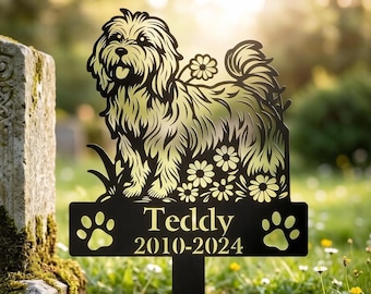Personalized Dog Memorial Garden Stake, Custom Pet Loss Sympathy Gift, In Loving Memory Animal Sign, Sentimental Remembrance Grave Marker