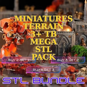 3+ TB Terrain & Miniatures STL Mega Bundle – Massive 3D Printable Tabletop, Diorama, Wargaming Collection