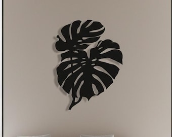 Handmade Monstera Leaf Metal Wall Art | Tropical Wall Decor