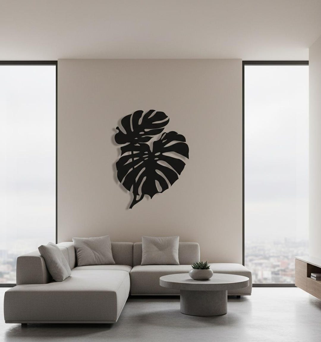 Handmade Monstera Leaf Metal Wall Art | Tropical Wall Decor - Etsy
