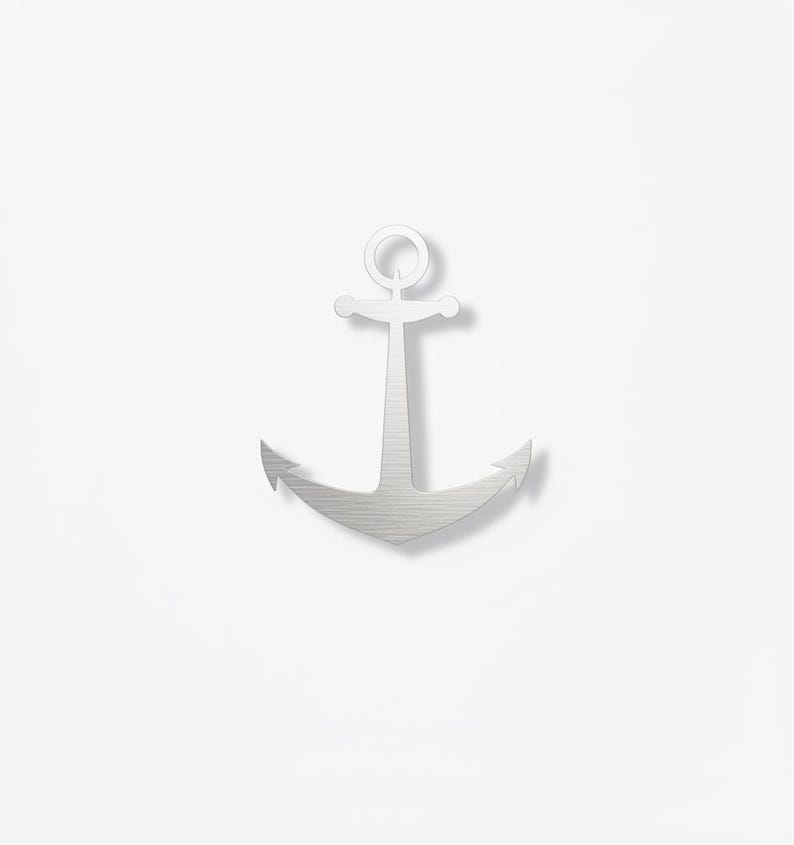 Nautical Anchor Metal Wall Decor | Ship Anchor Wall Art | Marine Coastal Home Decor | Sailor Gift | Modern Beach House Decoration image 17