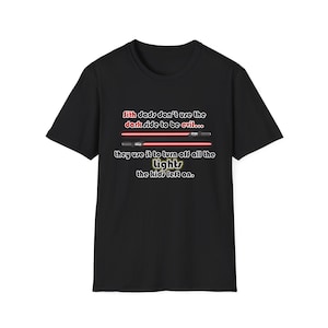 Sith Dad T-Shirt, Unisex Softstyle Tee, Funny Gift for Star Wars Fans, Geeky Father&#39;s Day Shirt, Light Side Humor Top
