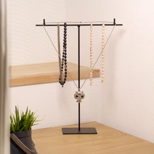 Halskettenhalter aus Stahl - Schmuckständer für Halsketten, Ketten, Ohrringe & Uhren