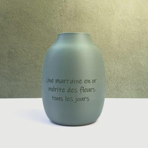 Anfora personalizzata con nome inciso, vaso per fiori freschi o secchi, regalo per matrimonio, compleanno, inaugurazione della casa.
