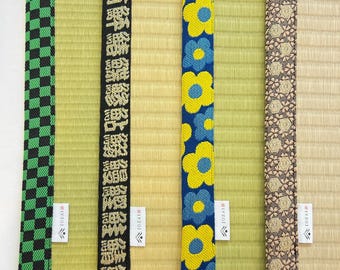 Manteles individuales de tatami japoneses / Hechos a mano por JOZAI / Listos para regalar con washi y mizuhiki / Decoración minimalista wabi-sabi