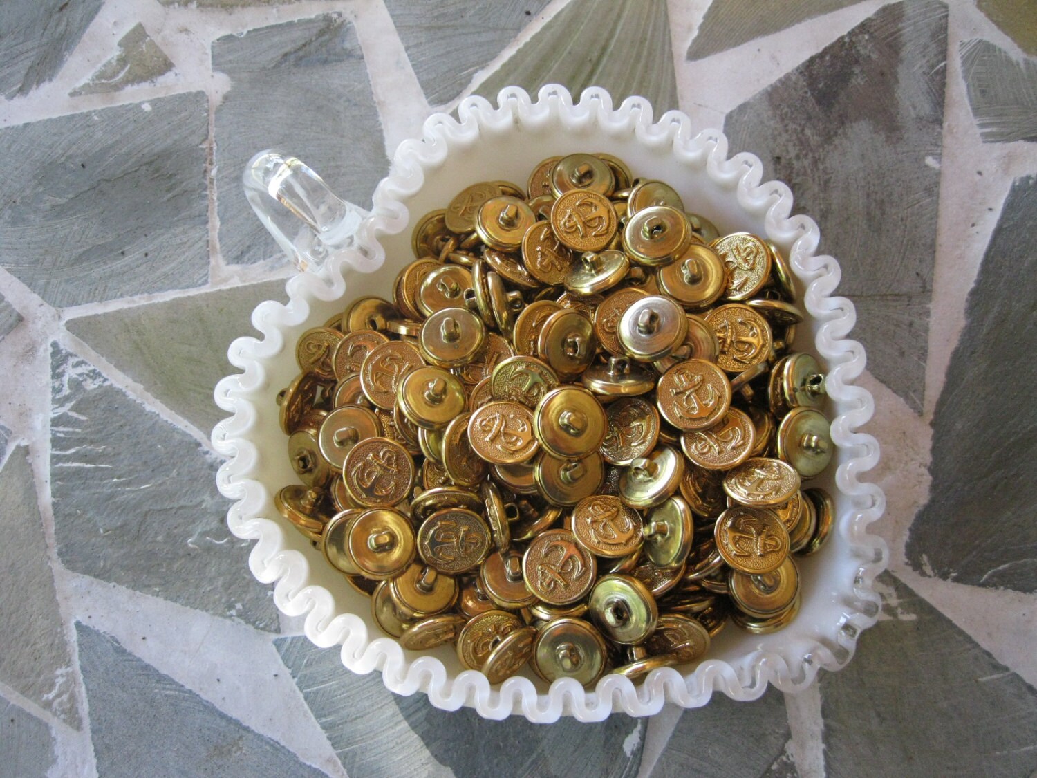 TEN Brass Buttons Anchor Navy. Shank. Steampunk Designs. Arts Etsy