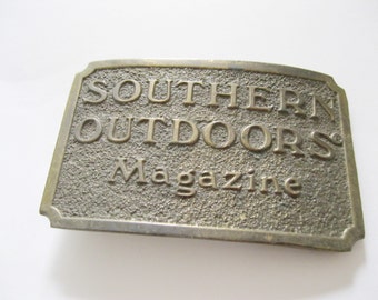 Southern Outdoors Magazine Belt Buckle Sports Fishing Hunting Free US Shipping- FL