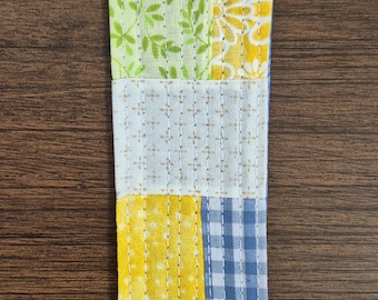 Quilted Fabric Bookmark | Handmade Book Lover Gift
