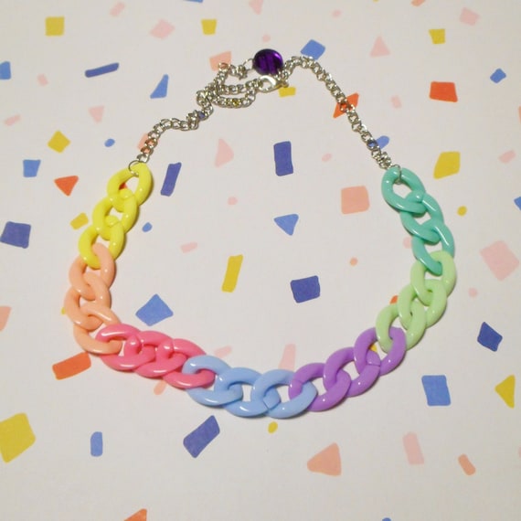 Cute Multi-color Rainbow Neon Colorful 