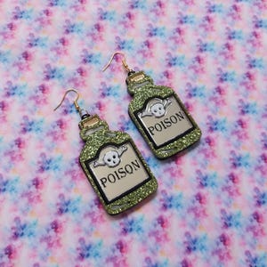 Colorful SUN & MOON Acrylic Earrings / Witchy / Celestial / Tarot Jewelry image 2