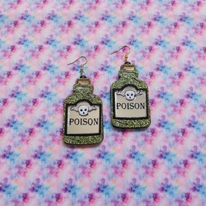 Colorful SUN & MOON Acrylic Earrings / Witchy / Celestial / Tarot Jewelry image 5