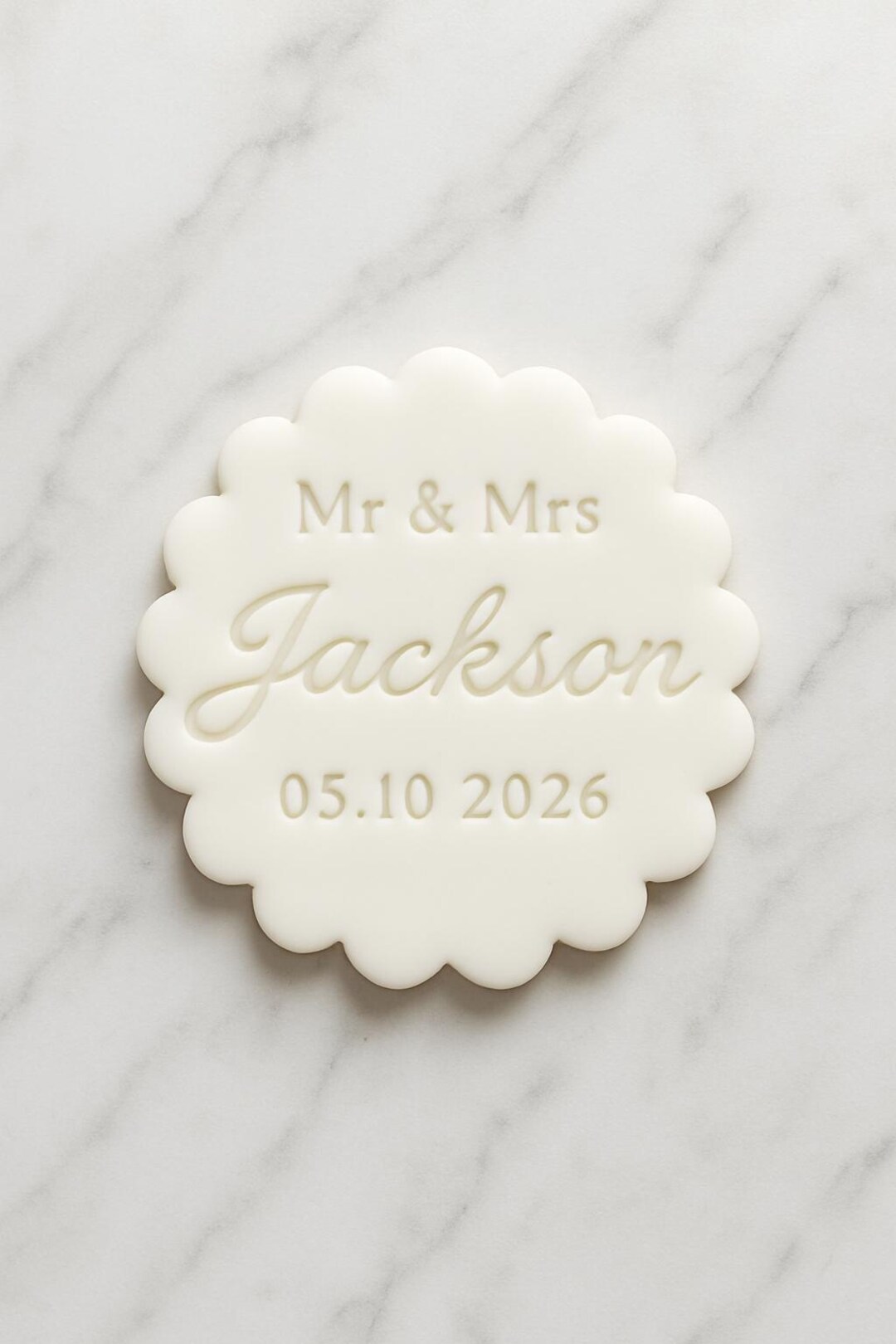 Custom Wedding Fondant Stamp, Cookie Cutter Add On, Personalised Name ...