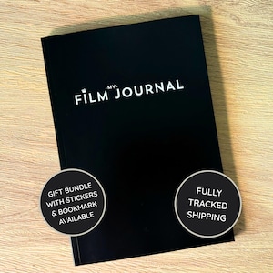 Diario cinematografico per amanti del cinema / Quaderno A5 regalo per appassionati di cinema / Carta riciclata / MyFilmJournal