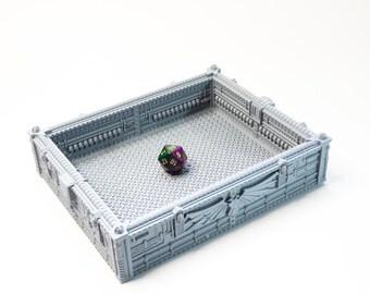 The Artificer’s Forge Dice Tray: Industrial Steampunk Holder, Sci-Fi Wargaming Roller