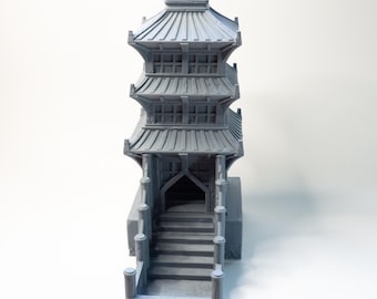Four Winds Dice Tower: Asian Pagoda Temple, D&D Monk Accessory