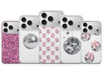 Disco Ball Phone case Mirrorball Cover for iPhone 17 Pro Max, 16e, 15, 14, 13 & Samsung S26 Ultra, S25 FE, A57, A56, Pixel 10, 9A