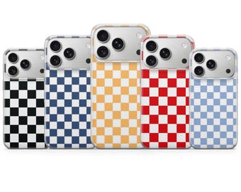 Checkered Phone case Checker Cover for Iphone 17 Pro Max 16 15 14 13,Samsung S25 Ultra S24 FE A56 A16,Pixel 10 XL 9a 8 7