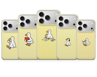 Cute Goose Phone case Duck Animal cover for Iphone 17 Pro Max 16 15 14 13, Samsung S25 Ultra S24 FE A56 A16, Pixel 10 XL 9a 8 7