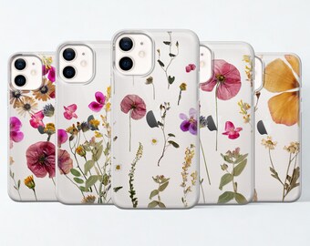 Natural real pressed flower phone case for iPhone 17 Pro Max 16e 15 Pro iPhone 14 iPhone 13,for Google Pixel 10 Pro 8A 9 Pro 7 Pro