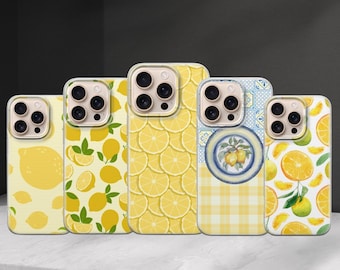 Lemon Phone case Fresh Citrus Fruit Italy cover for Iphone 17 Pro Max 16 15 14 13,Samsung S25 Ultra S24 FE A56 A16,Pixel 10 XL 9a 8 7