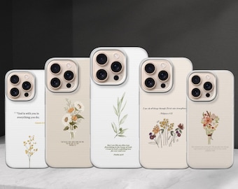 Christian Phone case Bible Verse Jesus Scripture cover for Iphone 17 Pro Max 16 15 14 13,Samsung S25 Ultra S24 FE A56 A16,Pixel 10 XL 9a 8 7