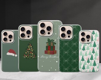 Christmas Phone case Winter Tree Holiday Festive cover for Iphone 17 Pro Max 16 15 14 13,Samsung S25 Ultra S24 FE A56 A16,Pixel 10 XL 9a 8 7