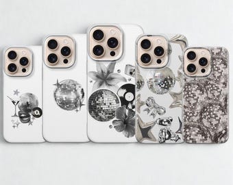 Disco Ball Phone Case Retro Y2K Sparkle Aesthetic for Iphone 17 Pro Max 16 15 14 13 , Samsung S25 Ultra S24 FE A56 A16, Pixel 10 XL 9a 8 7