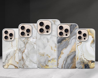 Marble Phone case Luxury Marmor Aesthetic cover for Iphone 17 Pro Max 16 15 14 13 ,Samsung S25 Ultra S24 FE A56 A16,Pixel 10 XL 9a 8 7