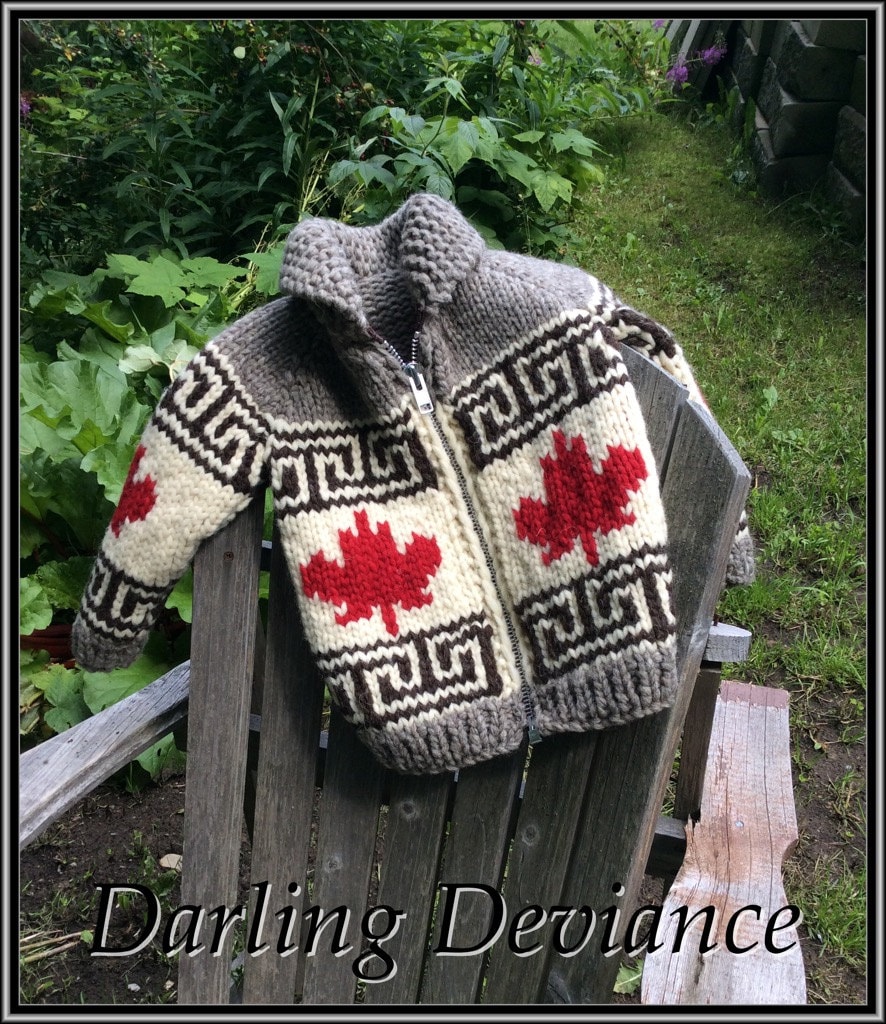 Maple Leaf Cowichan Sweater Pattern Canadian Living 2+ Thousand
