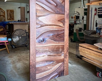 Sliding Door in Carved Walnut