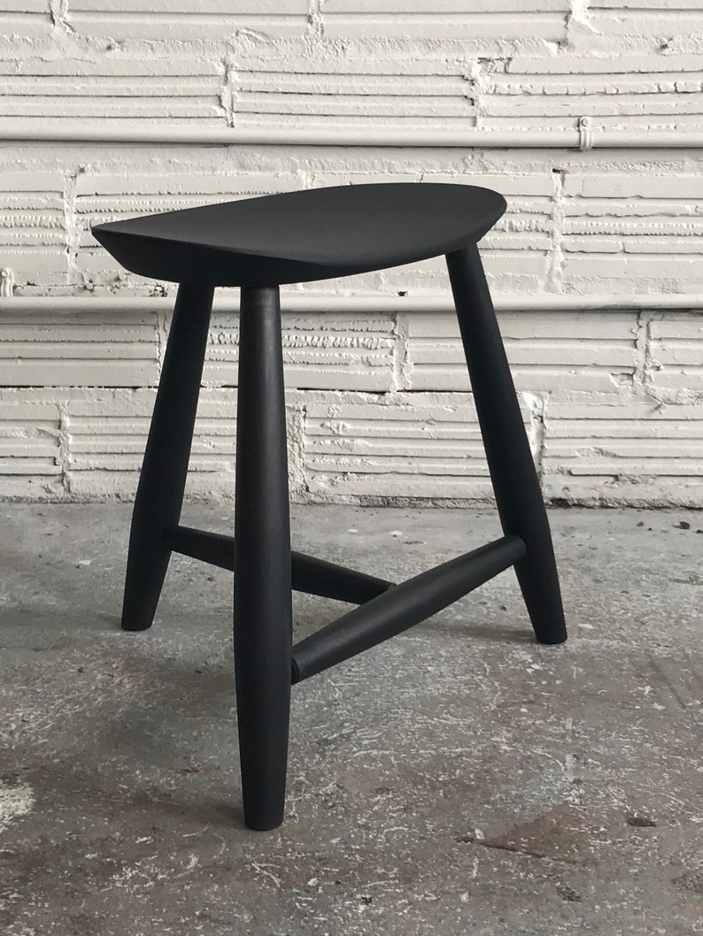 black hard maple saddle stool image 3