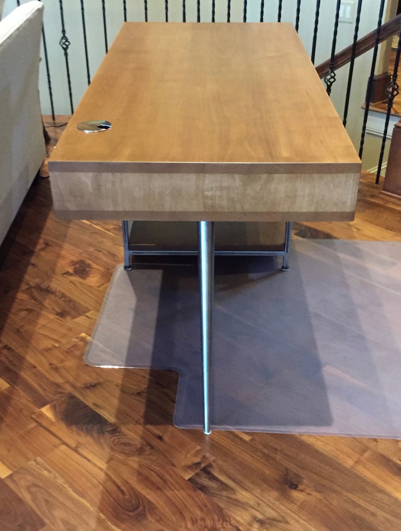 Wood and Metal Desk - Etsy