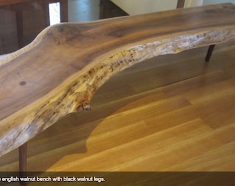 Bench made from sustainably sourced local hardwoods