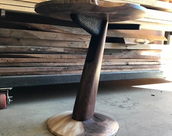cantilevered side table