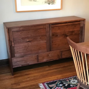 Walnut sideboard in shaker style