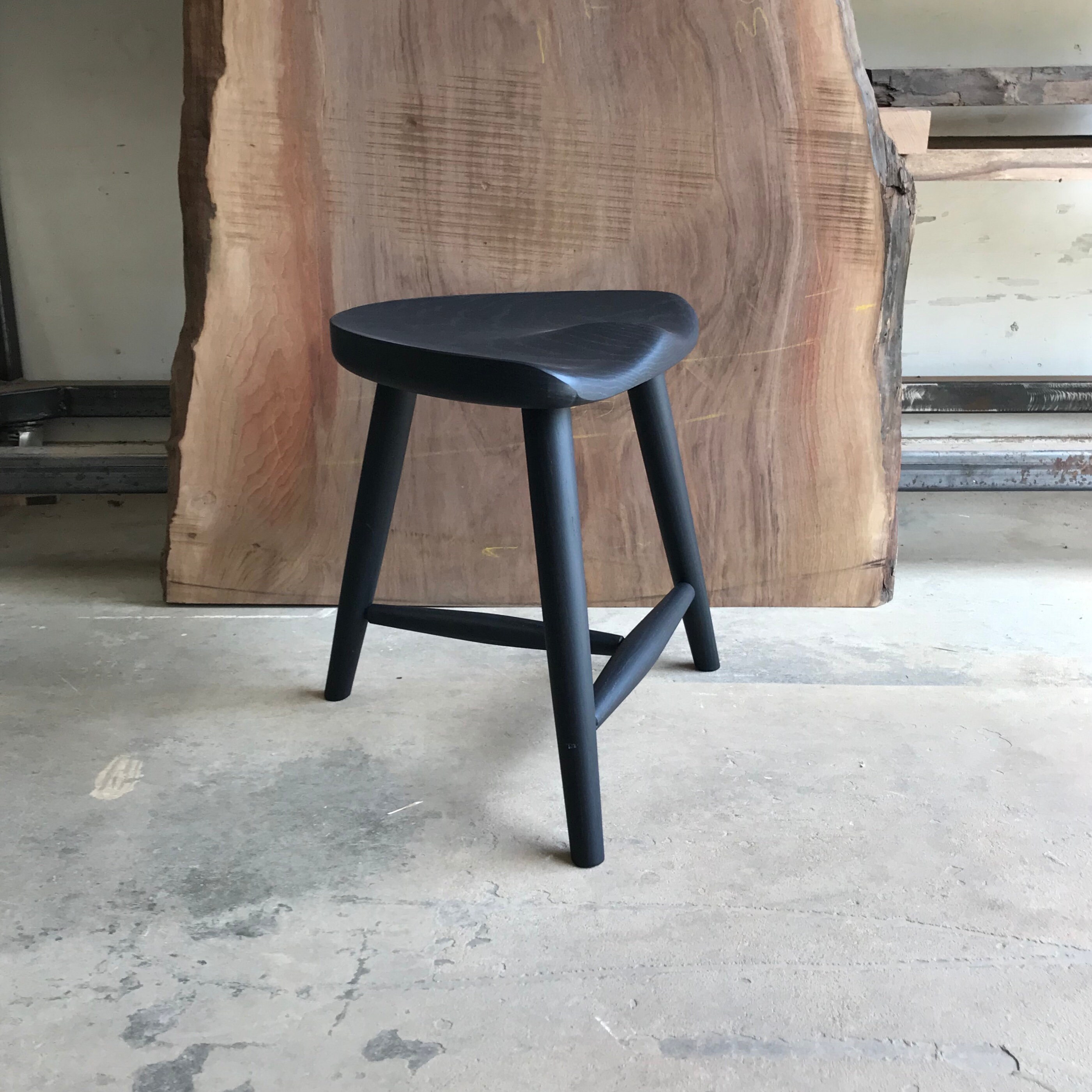 Black milking stool deals