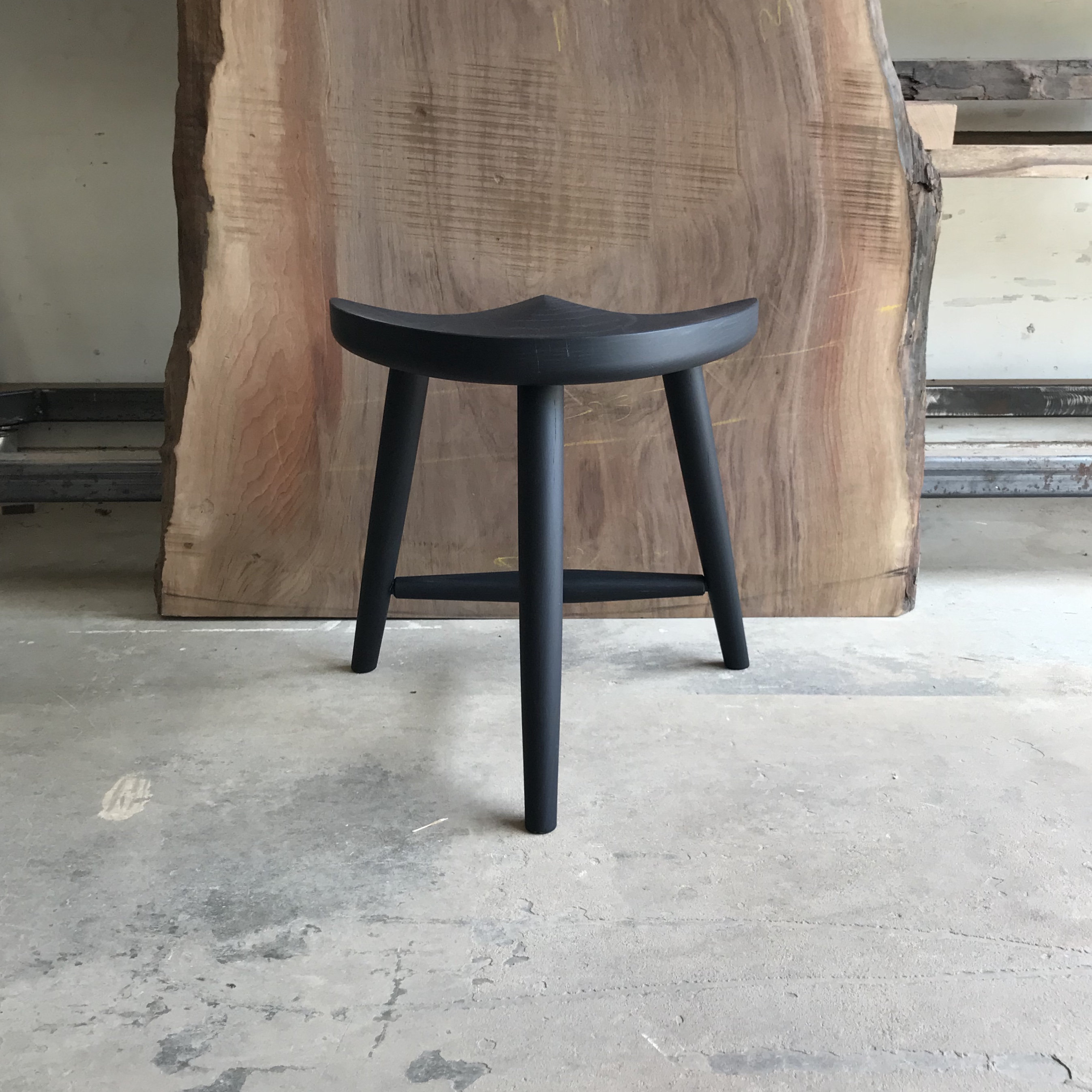 Black milking stool deals