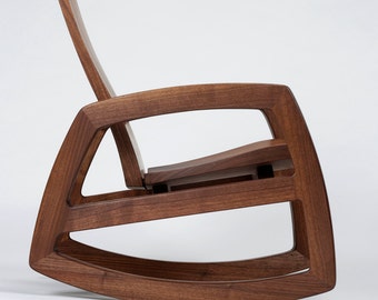 Cascade rocking chair in walnut