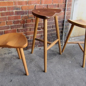 Stools made from sustainably sourced local hardwoods image 1