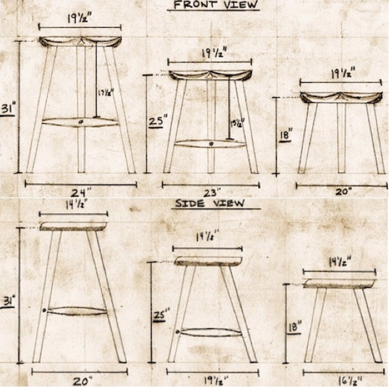 Stools made from sustainably sourced local hardwoods image 5