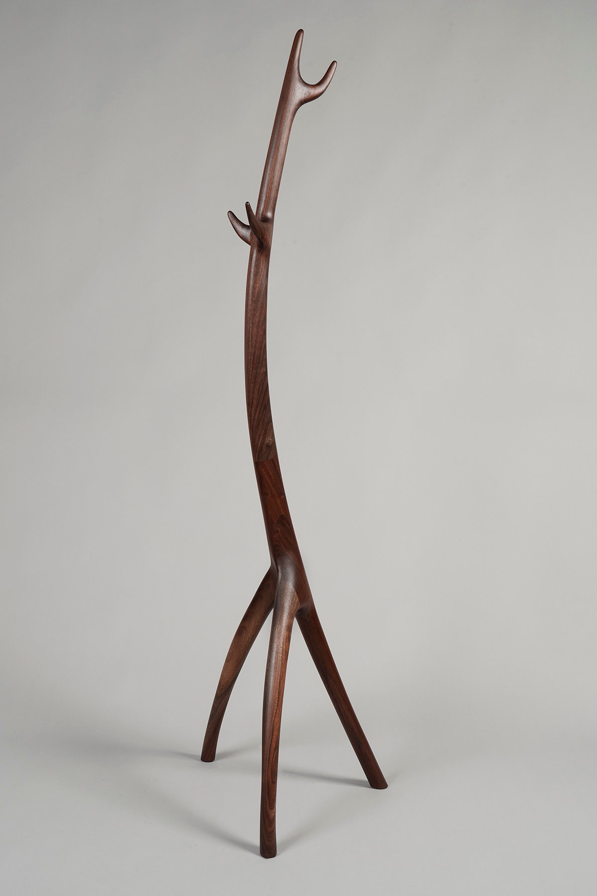 Walnut Coat Stand Etsy